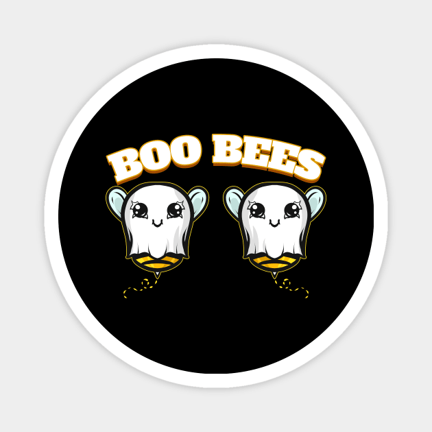 Boo Bees Dressed Up As Ghost Costume Halloween Magnet by SinBle